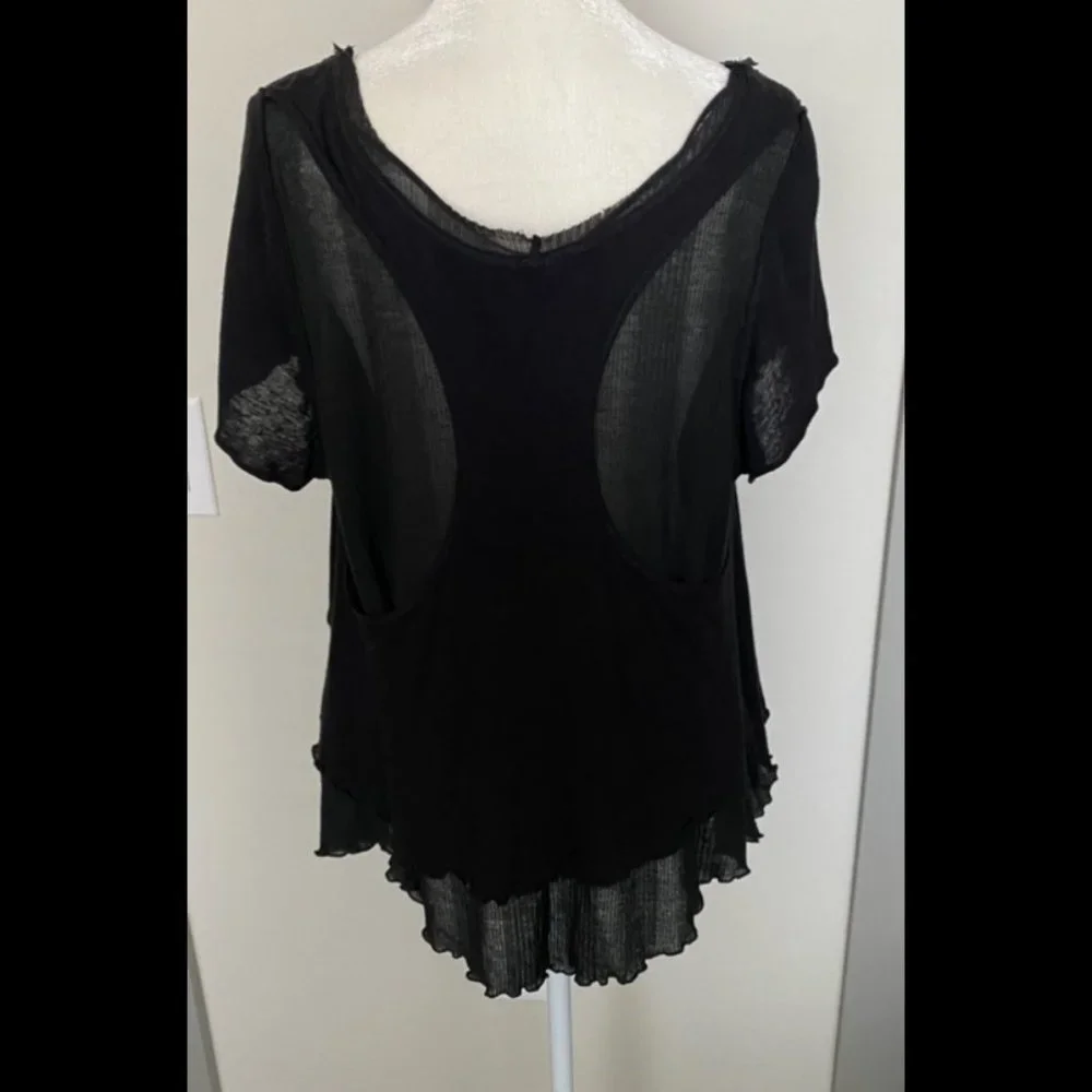 FREE PEOPLE Black Blouse‎